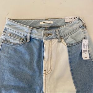 NWT Patch Wash Mom Jean